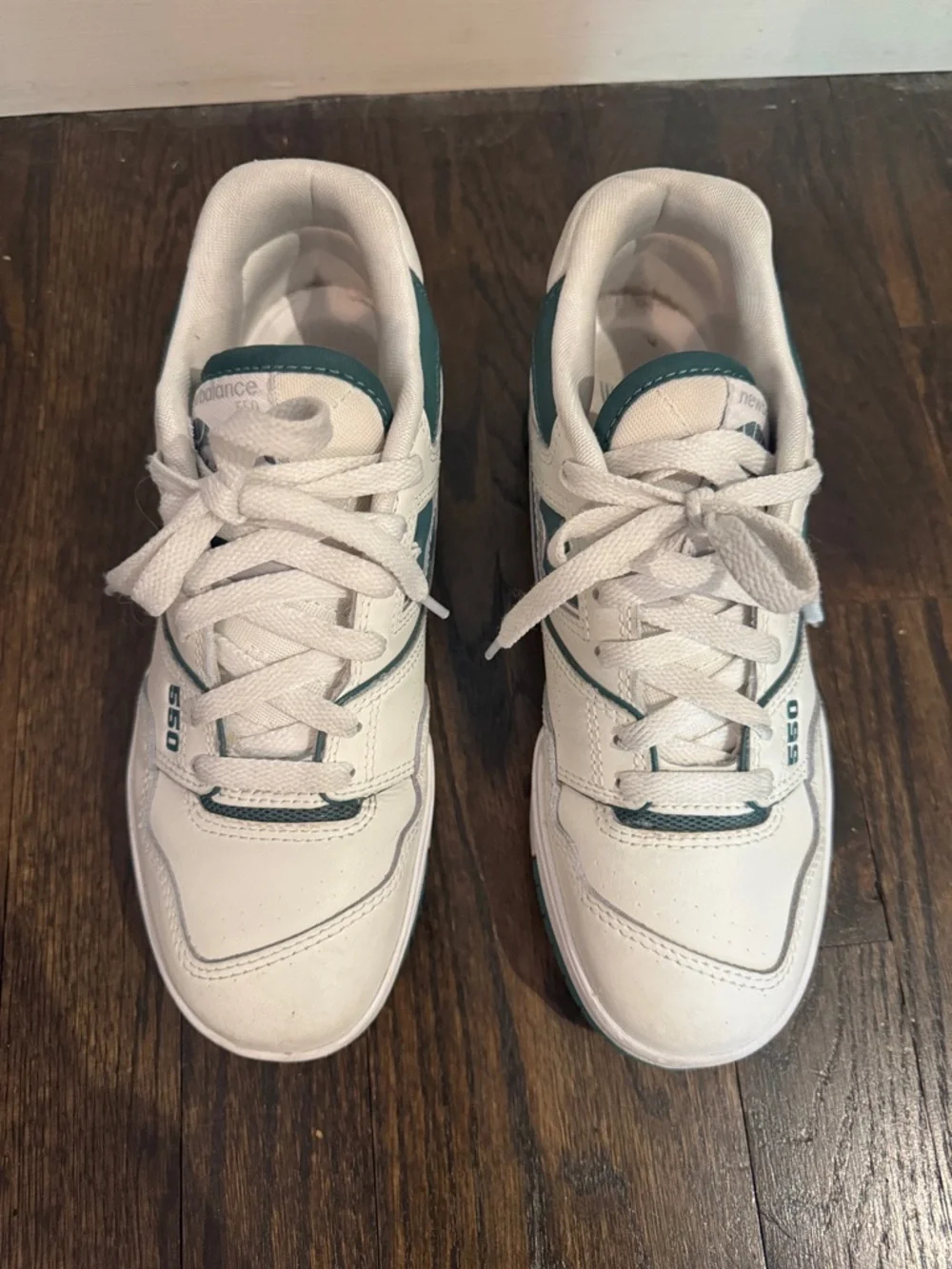 New Balance 550 White/team forest green - Picture 5 of 8